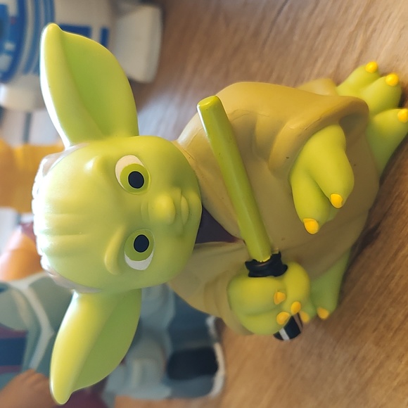 2008 Star Wars Disney Lucas Film Figurines C3PO R2D2 YODA BOBBA FETT - Picture 3 of 8